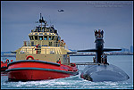 Picture: Los Angeles Class attack sub pulling into dock†US Navy Submarine Base San Diego Point Loma, San Diego, CALIFORNIA