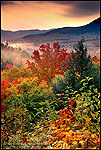 Photo: Sunrise along the Kancamagus Highway in autumn, White Mountains, New Hampshire