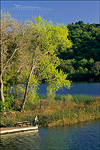 picture: Fisherman at the Lafayette Reservoir, Lafayette, Contra Costa County, California