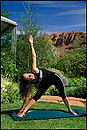 Picture: Woman doing yoga outdoors, Red Mountain Resort & Spa, Utah