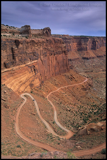 Picture: Driving on Shafer Trail Road, Canyonlands National Park, Utah