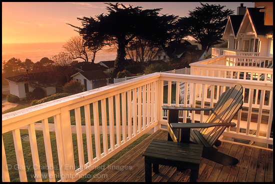 Picture: Sunset from the deck of the Little River Inn, Mendocino County coast, California