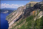 Photo: Forested crater wall at Pumice Castle, Crater Lake National Park, Oregon