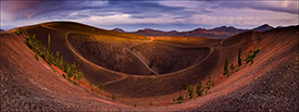 Picture Stormy skies above the Cinder Cone crater, Lassen Volcanic National Park, California