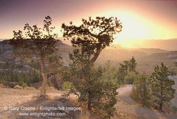 Sunrise over Bryce Canyon from the Queens Garden Trail, Bryce Canyon National Park, Utah
