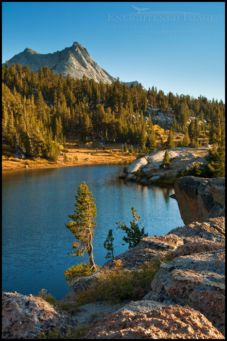 Picture: Vogelsang Peak above Boothe Lake, near the Vogelsang HSC, Yosemite National Park, California