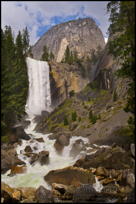 Photo: Vernal Fall as seen from along the Mist Trail, Yosemite National Park, California