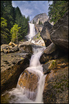 Picture:Cascade below Vernal Fall, along the Mist Trsail, Yosemite National Park, California