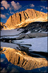 Picture: Morning light on North Peak, Twenty Lakes Basin, near Yosemite National Park, California