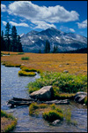 Picture: Mammoth Peak and the Kuna Crest and alpine tarn at Tioga Pass, Yosemite National Park, California