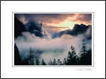 Photo: Clearing fog and winter sunrise in Yosemite Valley, Yosemite National Park, California