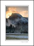 Picture: Sunrise light over Half Dome after a Spring snow storm, Yosemite Valley, Yosemite National Park, California