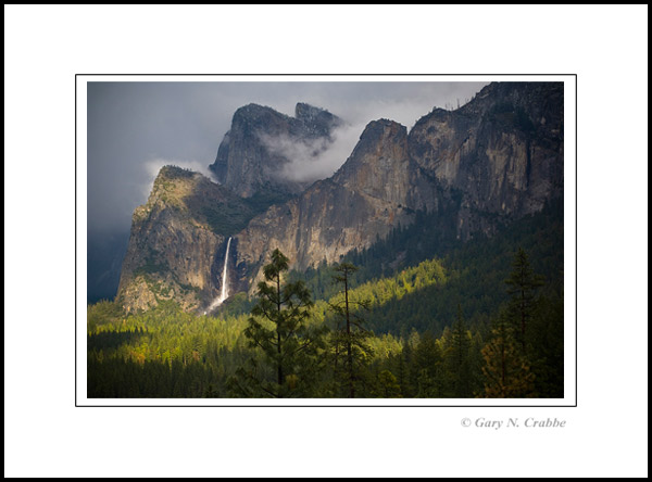 Photo: Storm light on Bridalveil Fall waterfall, Yosemite National Park, California