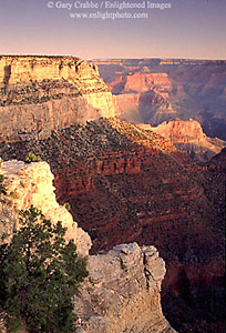 Sunrise on the South Rim of the Grand Canyon from Bright Angel Lodge, Grand Canyon National Park, Arizona