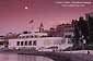 evening moonrise over the Maritime Museum and Ghiradelli Square, San Francisco, California