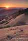 Sunset over the rolling hills along Palassou Ridge, Santa Clara County, California