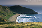 Photo: Waves crash on sandy beach, Santa Cruz Island, Channel Islands, Southern California Coast