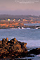 Rocky coastline of Cambria at sunset, Central Coast, California