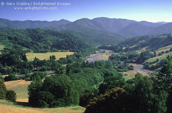 Looking toward the King Range from Honeydew, Lost Coast, Humboldt County, California