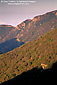 Rugged hills and ridges in the Santa Monica Mountains above Malibu, along the Pacific Coast, Los Angeles County, California