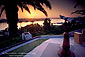 Telescope at sunset from Inspiration Point overlook, Corona del Mar, Newport Beach, California