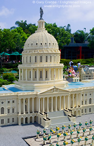 Model of the US Capitol Building at LegoLand, Carlsbad, San Diego County, California