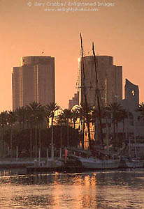 Sunset at Long Beach, California