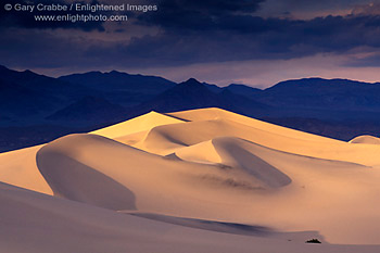 Sunset after a storm on desert sand dunes near Stovepipe Wells, Death Valley National Park, California; Stock Photo image picture photo Phograph art decor print wall mural gallery