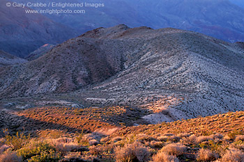 Morning light on hills in the Black Mountains, near Dantes View, Death Valley National Park, California; Stock Photo image picture photo Phograph art decor print wall mural gallery