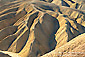 Eroded hills and runoff gullies at Zabriskie Point, Death Valley National Park, California