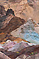 Colorful rock minerals at Artists Palette, Death Valley National Park, California