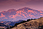Sunset light on Mount Diablo, from the Berkeley Hills, California