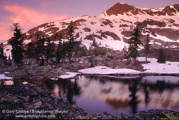 Pre-dawn light over Jacks Peak, Desolation Wilderness, near Lake Tahoe, California