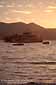 Stern Wheel Paddle Boat at sunset on the South Shore, Lake Tahoe, California