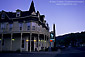 Evening light over the Hopland Inn, Hopland, Mendocino County, California