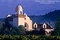 Sunrise light and storm clouds at Groth Vineyards Winery, near Oakville, Napa Valley Wine Country, California