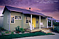 Evening light over guest cottage at The Carneros Inn, Napa Valley, California