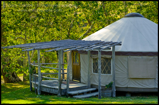 Photo: Luxury Yurt tent cabin at El Capitan Canyon Resort, near Santa Barbara, California