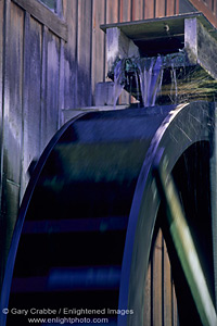 Waterwheel at Mill Creek Winery, near Healdsburg, Sonoma County, California