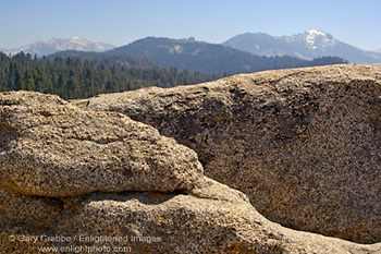 Mountain Peaks of the high Sierra and Granite detail, Moro Rock, Sequoia National Park, California; Stock Photo photography picture image photograph fine art decor print wall mural gallery