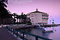 Picture: Evening light over the Casino Building and Avalon Harbor, Catalina Island, California