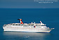 Picture: Cruise ship anchored offshore from Avalon, Catalina Island, California