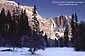 Yoemite Falls in winter, Yosemite Valley, Yosemite National Park, California