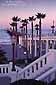 Morning light over palm trees at the Oceanside Pier, San Diego County, California