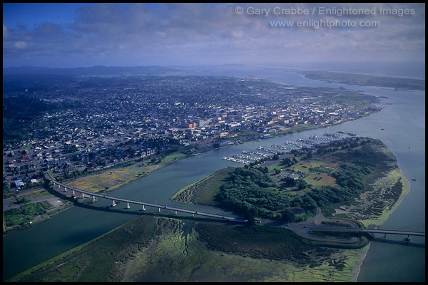 Photo: Aerial over Eureka, Humboldt County, CALIFORNIA