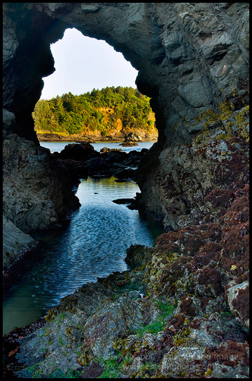 Photo: Arched rock at low tide, Trinidad State Beach, Humboldt County, California