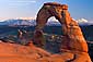 Sunset on Delicate Arch. Arches National Park, Utah