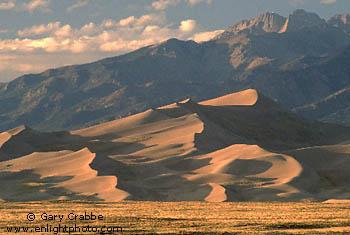 Sunset light on Great Sand Dunes National Monument, Colorado