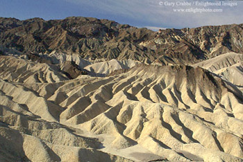Barren eroded hills, Death Valley National Park, California