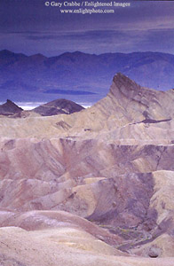 Stormy morning at Zabriskie Point, Death Valley National Park, California